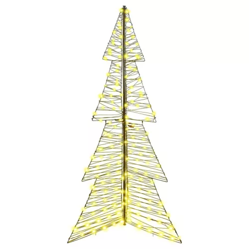  Karácsonyfa 240 LED-del Meleg fehér 180 cm Rattan