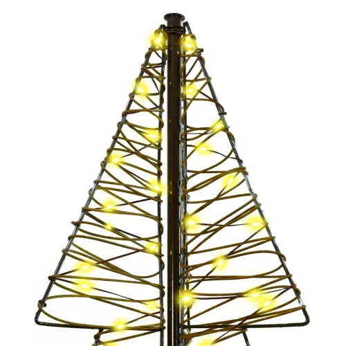  Karácsonyfa 240 LED-del Meleg fehér 180 cm Rattan