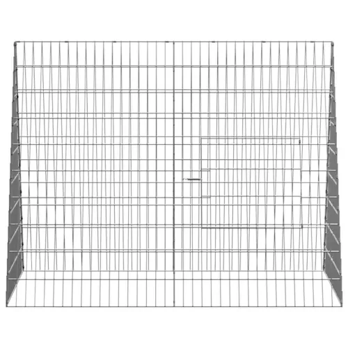  Nyúl Ketrec Ezüst 215 x 100 x 85 cm Horganyzott acél