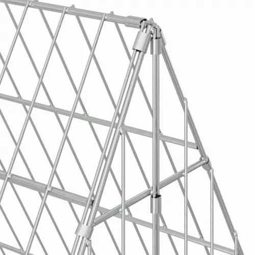  Nyúl Ketrec Ezüst 215 x 100 x 85 cm Horganyzott acél