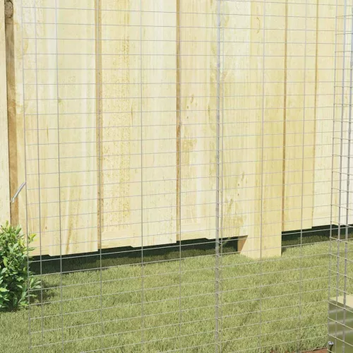  Nyúl Ketrec Ezüst 400 x 100 x 210 cm Horganyzott acél