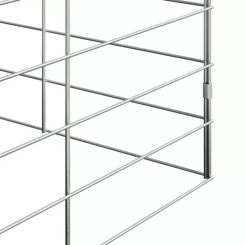 Nyúl Ketrec Ezüst 400 x 100 x 210 cm Horganyzott acél