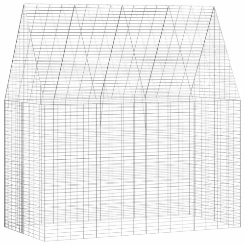  Nyúl Ketrec Ezüst 400 x 100 x 210 cm Horganyzott acél
