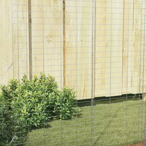  Nyúl Ketrec Ezüst 400 x 100 x 210 cm Horganyzott acél
