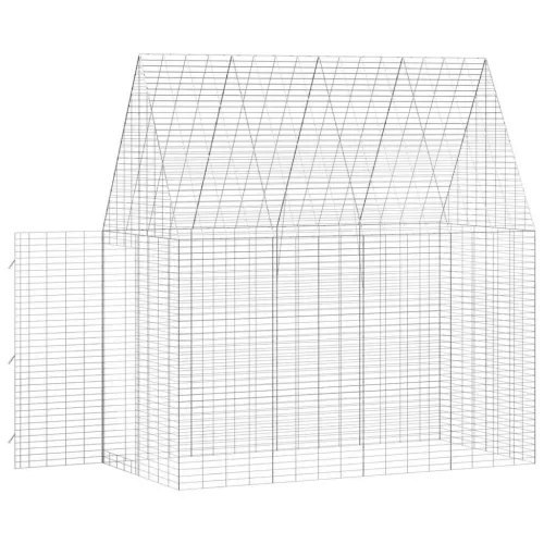  Nyúl Ketrec Ezüst 400 x 100 x 210 cm Horganyzott acél