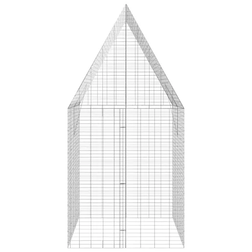  Nyúl Ketrec Ezüst 400 x 100 x 210 cm Horganyzott acél