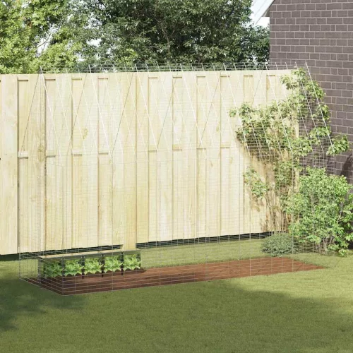  Nyúl Ketrec Ezüst 300 x 100 x 210 cm Horganyzott acél