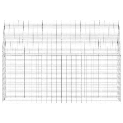  Nyúl Ketrec Ezüst 300 x 100 x 210 cm Horganyzott acél
