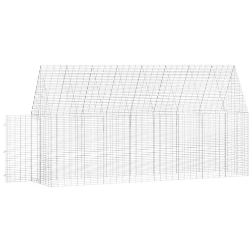  Nyúl Ketrec Ezüst 400 x 100 x 210 cm Horganyzott acél
