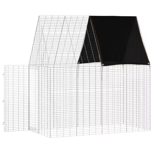  Nyúl Ketrec Ezüst 200 x 100 x 210 cm Horganyzott acél