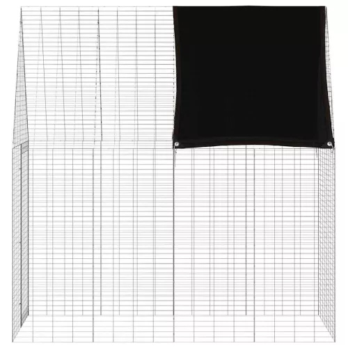  Nyúl Ketrec Ezüst 200 x 100 x 210 cm Horganyzott acél