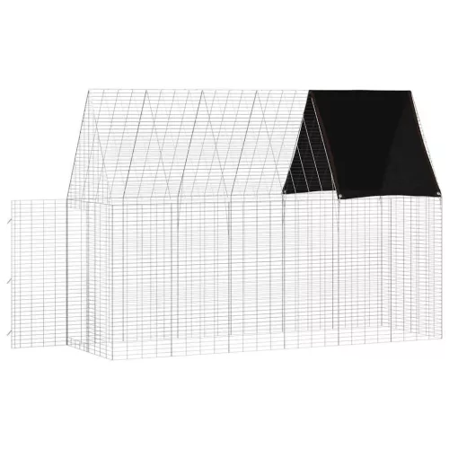  Nyúl Ketrec Ezüst 300 x 100 x 210 cm Horganyzott acél