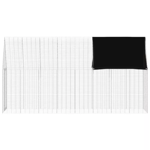  Nyúl Ketrec Ezüst 400 x 100 x 210 cm Horganyzott acél
