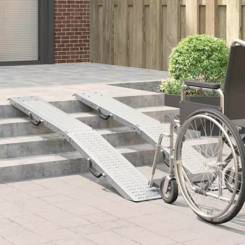  Rakodó Rámpa 2 pcs Ezüst 185 x 22,5 x 4,5 cm Horganyzott acél