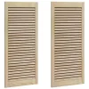  Szekrényajtók 2 pcs Barna 110 x 49.5 x 2.1 cm Tömör fenyőfa