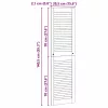  Széfajtó Természetes 140,5 x 2,1 x 39,5 cm Tömör fenyőfa