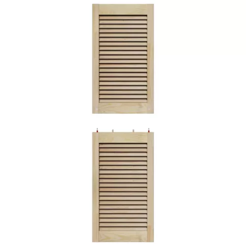  Széfajtó 2 pcs Természetes 140,5 x 2,1 x 39,5 cm Tömör fenyőfa