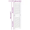  Széfajtó 2 pcs Természetes 140,5 x 2,1 x 39,5 cm Tömör fenyőfa