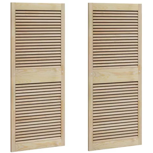  Széfajtó 2 pcs Természetes 140,5 x 2,1 x 59,5 cm Tömör fenyőfa