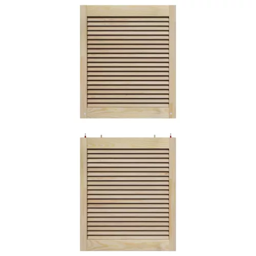  Széfajtó 2 pcs Természetes 140,5 x 2,1 x 59,5 cm Tömör fenyőfa