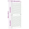  Széfajtó 2 pcs Természetes 140,5 x 2,1 x 59,5 cm Tömör fenyőfa