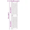  Széfajtó 2 pcs Természetes 170 x 2,1 x 39,5 cm Tömör fenyőfa