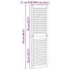  Széfajtó 2 pcs Természetes 170 x 2,1 x 49,5 cm Tömör fenyőfa