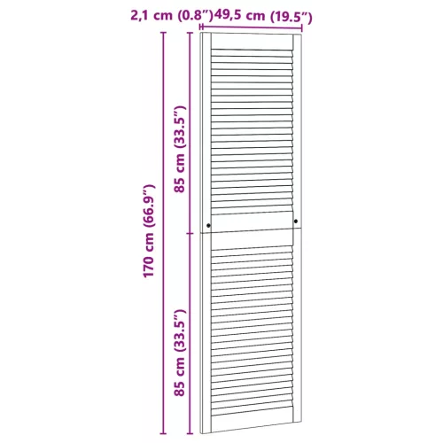  Széfajtó 2 pcs Természetes 170 x 2,1 x 49,5 cm Tömör fenyőfa