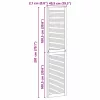  Széfajtó ajtóval Természetes 201 x 2,1 x 49,5 cm Tömör fenyőfa
