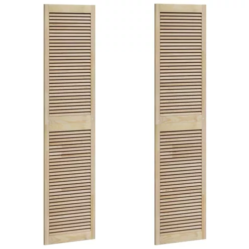  Széfajtó 2 pcs Természetes 201 x 2,1 x 49,5 cm Tömör fenyőfa