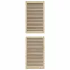  Széfajtó 2 pcs Természetes 201 x 2,1 x 59,5 cm Tömör fenyőfa