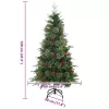  Műanyag Hajtogatós Karácsonyfa Zöld 120 cm PVC, PE és acél