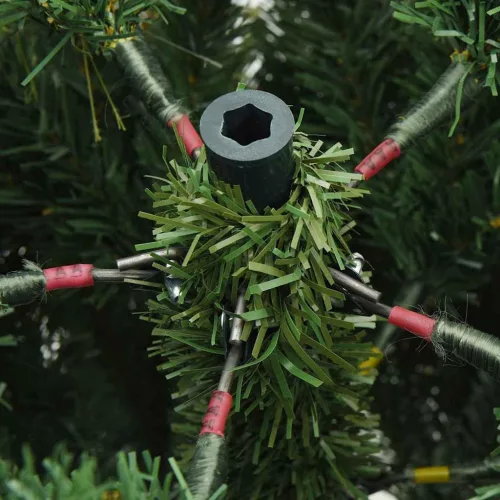  Műanyag Hajtogatós Karácsonyfa Zöld 180 cm PVC, PE és acél