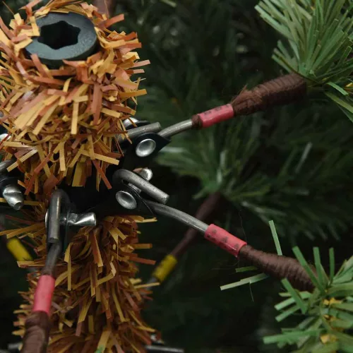  Műanyag Hajtogatós Karácsonyfa állvánnyal Zöld 180 cm PVC, acél