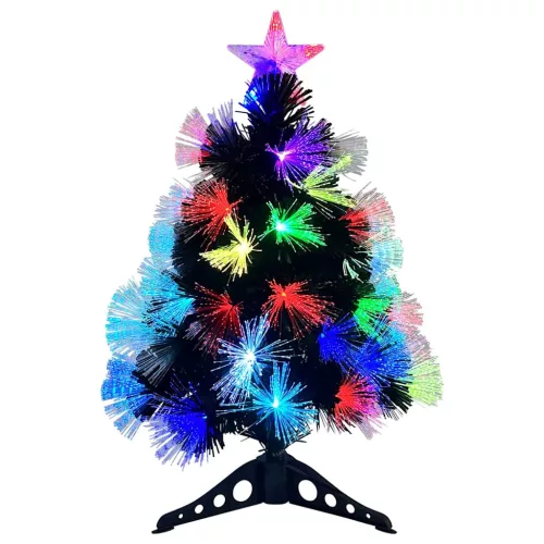  Mű karácsonyfa dekoratív vonós lámpákkal Zöld 64 cm PVC