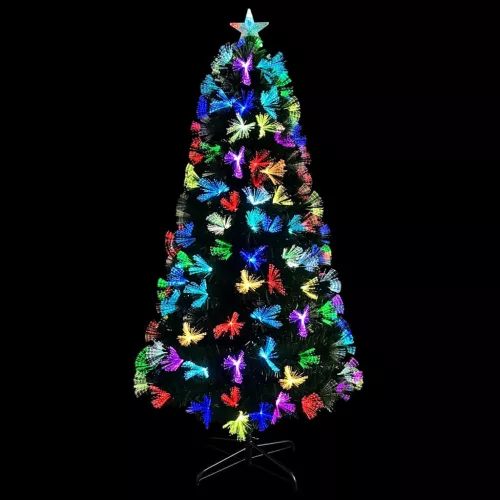  Mű karácsonyfa dekoratív vonós lámpákkal Zöld 150 cm PVC