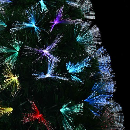  Mű karácsonyfa dekoratív vonós lámpákkal Zöld 210 cm PVC