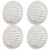  Levegő szellőzőfedél 4 pcs Ezüst 80 mm Rozsdamentes acél