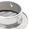  Levegő szellőzőfedél 4 pcs Ezüst 80 mm Rozsdamentes acél