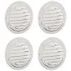  Levegő szellőzőfedél 4 pcs Ezüst 100 mm Rozsdamentes acél