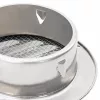  Levegő szellőzőfedél 4 pcs Ezüst 100 mm Rozsdamentes acél