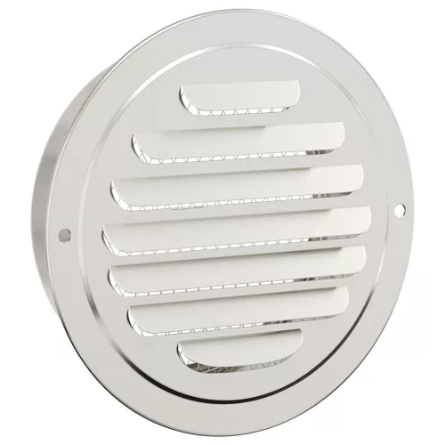  Levegő szellőzőfedél 4 pcs Ezüst 125 mm Rozsdamentes acél