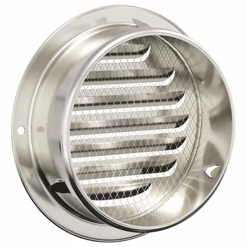  Levegő szellőzőfedél 4 pcs Ezüst 125 mm Rozsdamentes acél