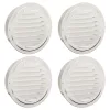  Levegő szellőzőfedél 4 pcs Ezüst 150 mm Rozsdamentes acél
