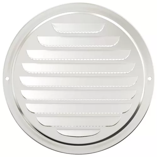  Levegő szellőzőfedél 4 pcs Ezüst 200 mm Rozsdamentes acél