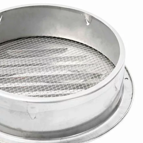  Levegő szellőzőfedél 4 pcs Ezüst 200 mm Rozsdamentes acél