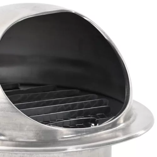  Levegő szellőzőfedél 8 pcs Ezüst 80 mm Rozsdamentes acél