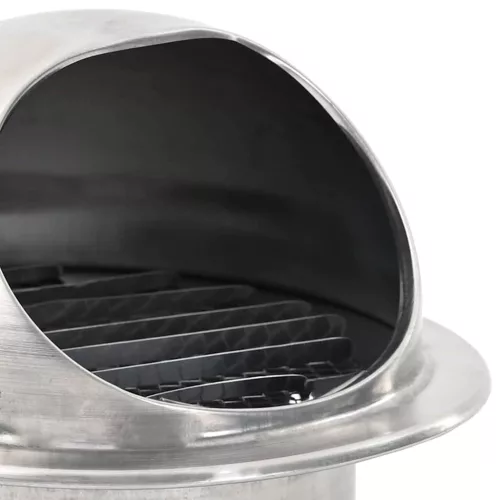  Levegő szellőzőfedél 8 pcs Ezüst 100 mm Rozsdamentes acél