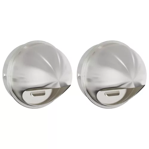  Levegő szellőzőfedél 2 pcs Ezüst 200 mm Rozsdamentes acél