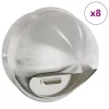  Levegő szellőzőfedél 8 pcs Ezüst 200 mm Rozsdamentes acél